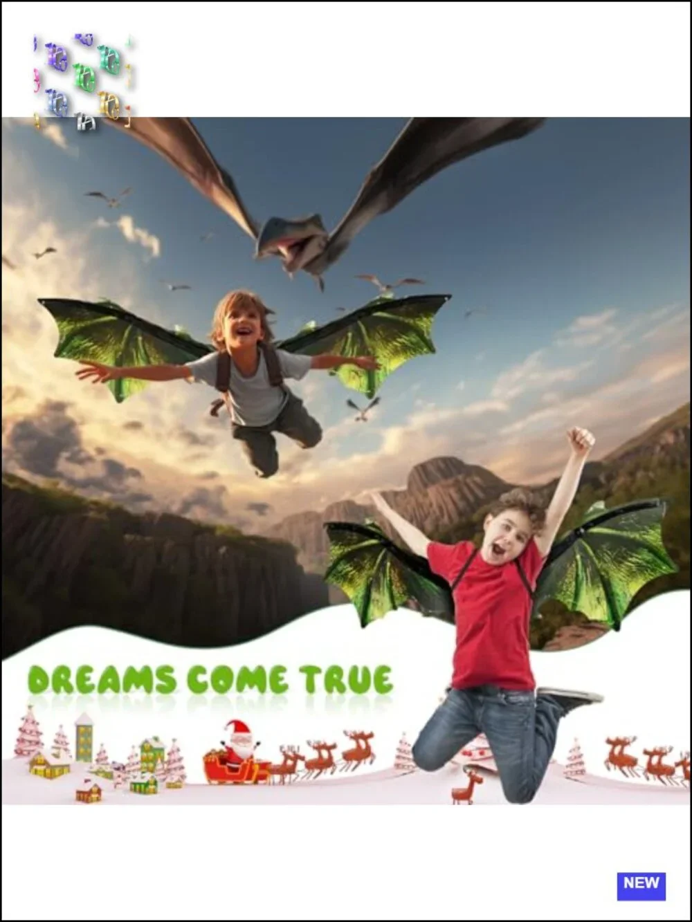 Electric Dragon Wings Costume with LED Light & Music Boys Girls Halloween